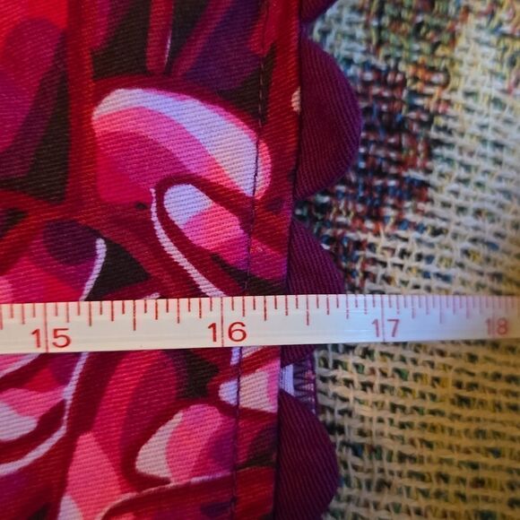 Kika Vargas Women's size 6‎ Hot pink Floral Mock Wrap Zip Mini Skirt pockets - Picture 8 of 8